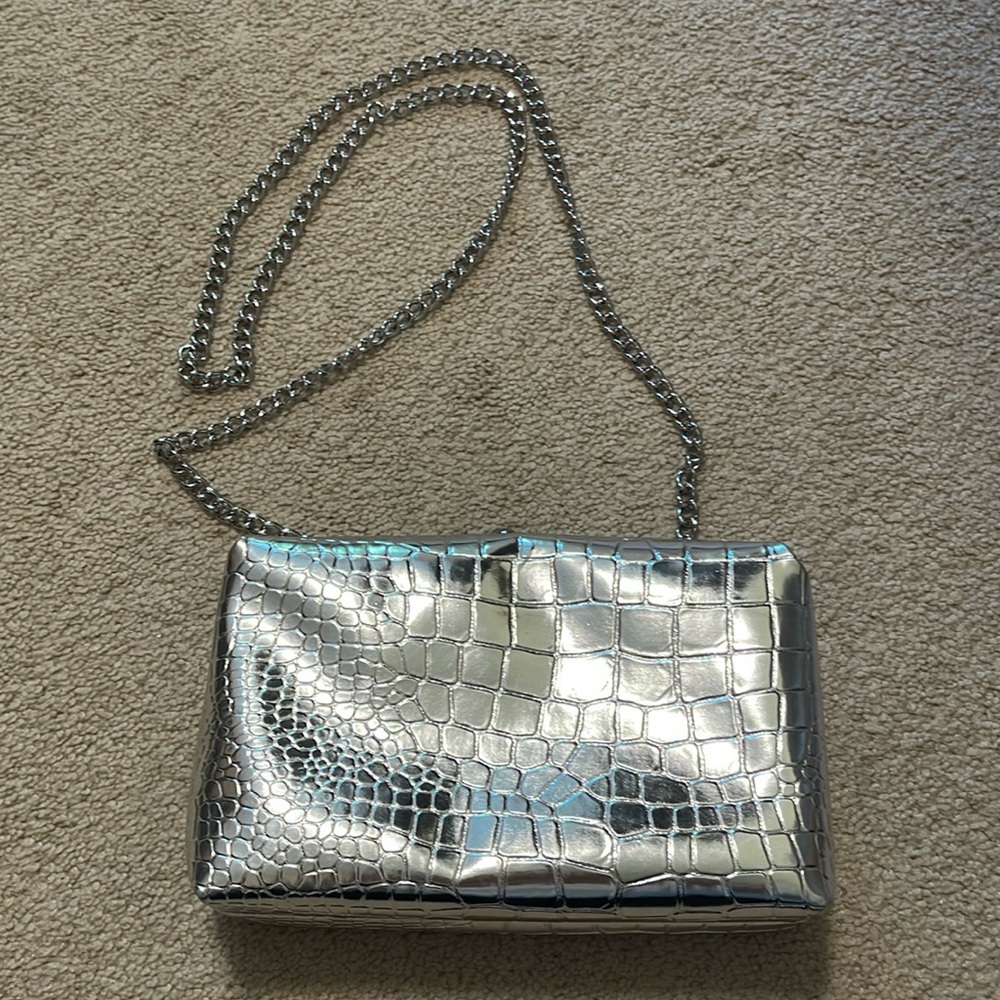 A New Day Silver Chain Purse